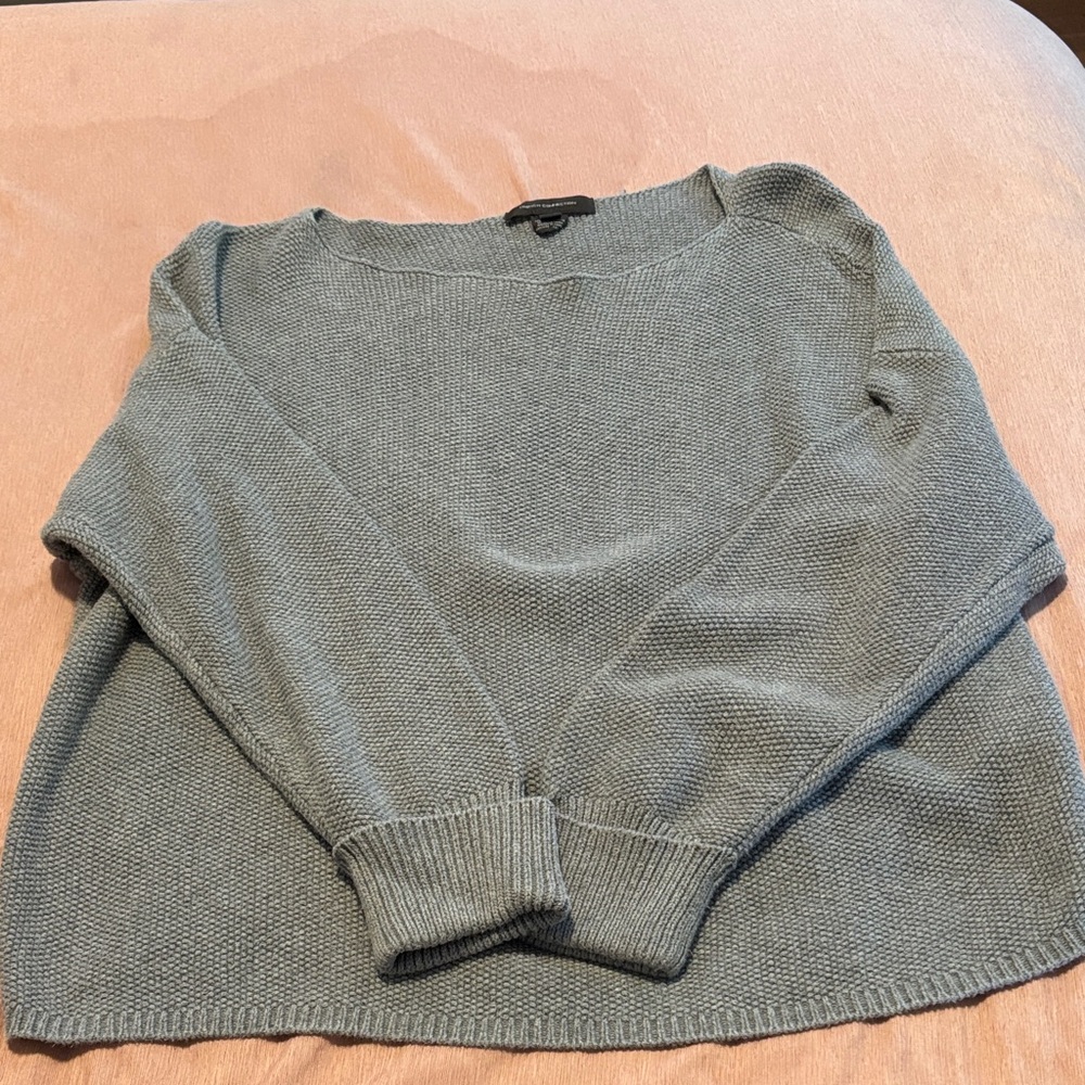 French Connection Light Gray Crew Neck Sweater